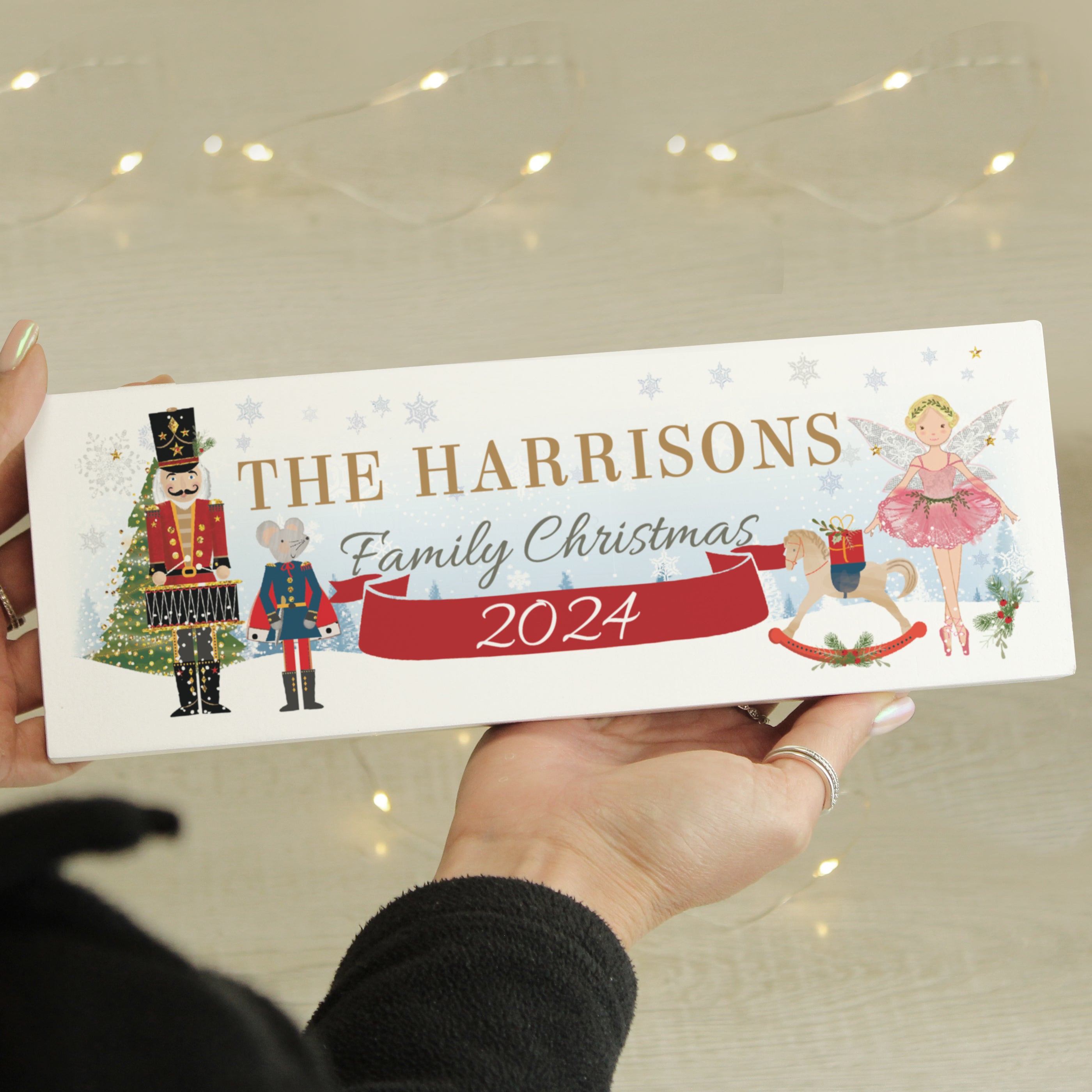 Personalised Nutcracker Wooden Block Sign1