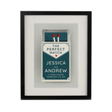 Personalised Perfect Match Black Poster Frame
