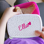 Personalised Pink Heart Lunch Box3