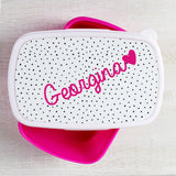 Personalised Pink Heart Lunch Box4