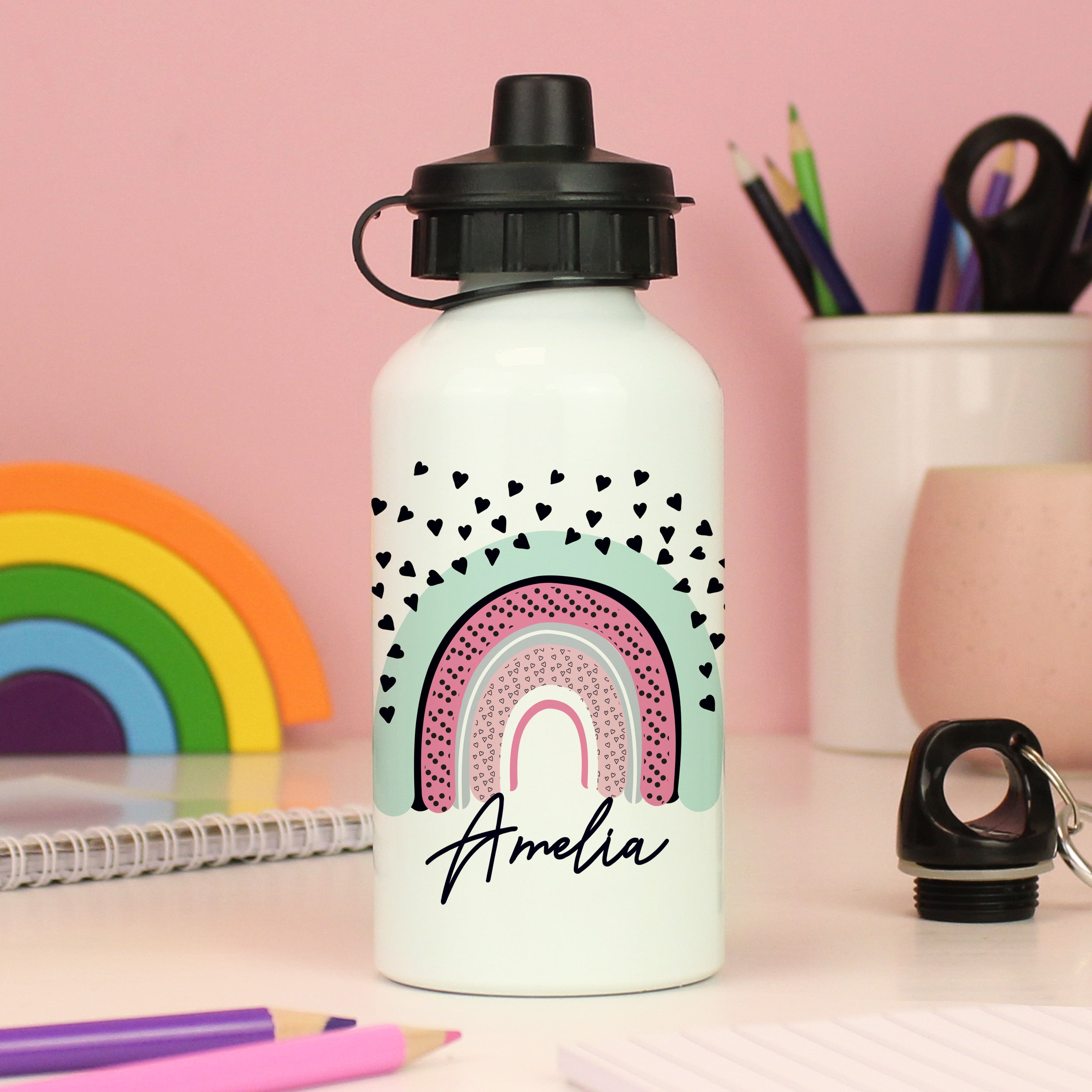 Personalised Rainbow Drinks Bottle1