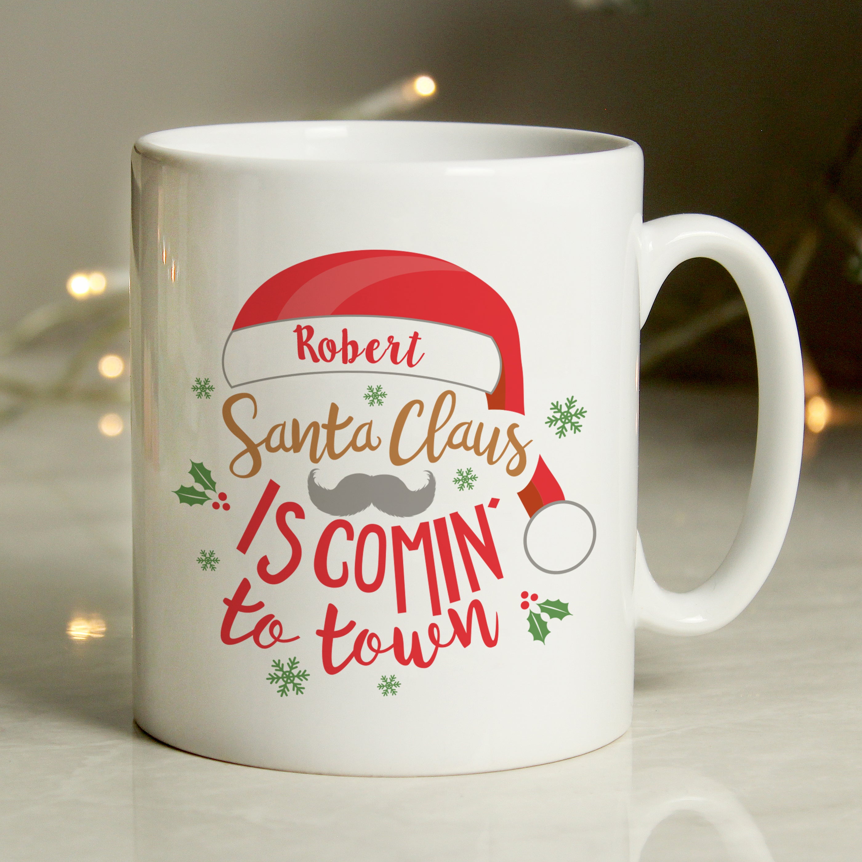 Personalised Santa Claus Is Comin' To Town Mug2