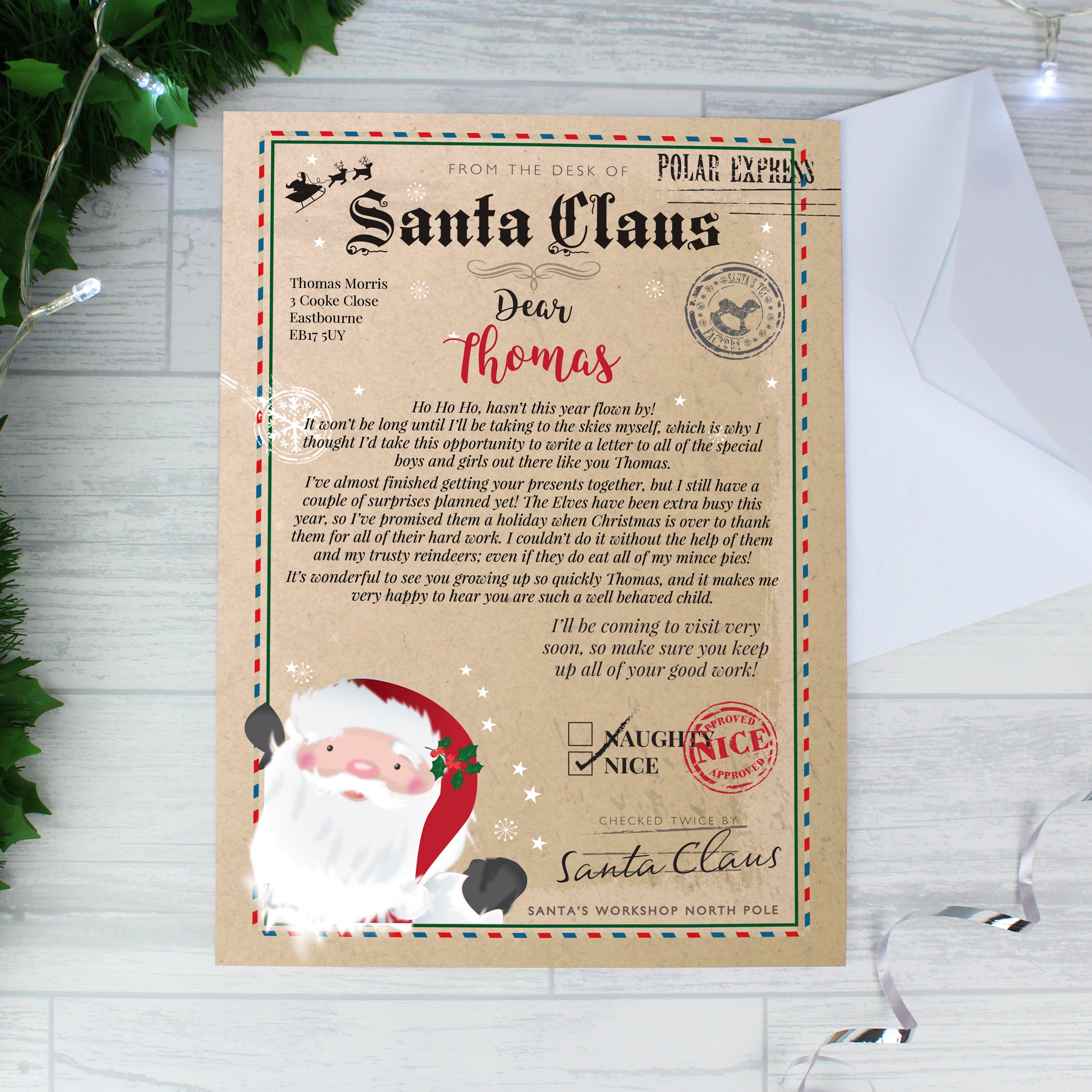 Personalised Santa Claus Letter2