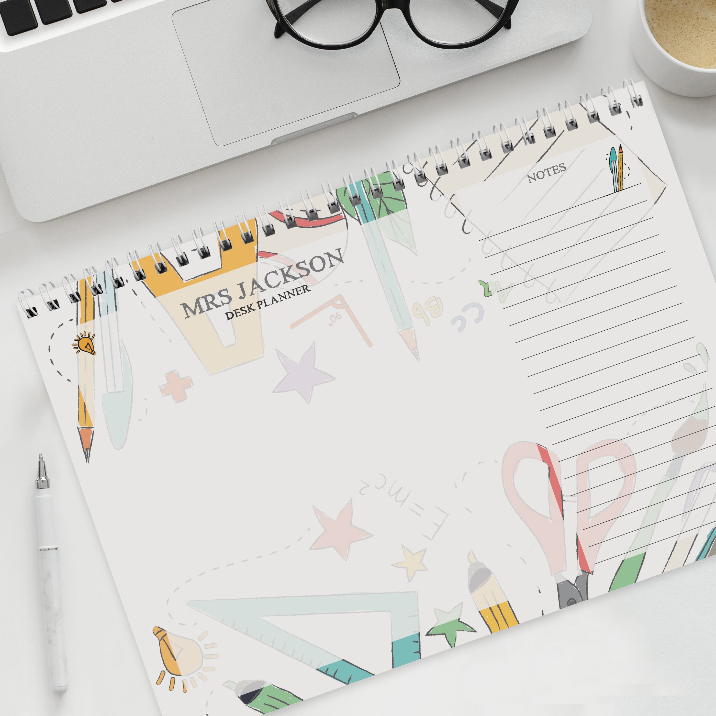 Personalised Teacher A4 Desk Planner5