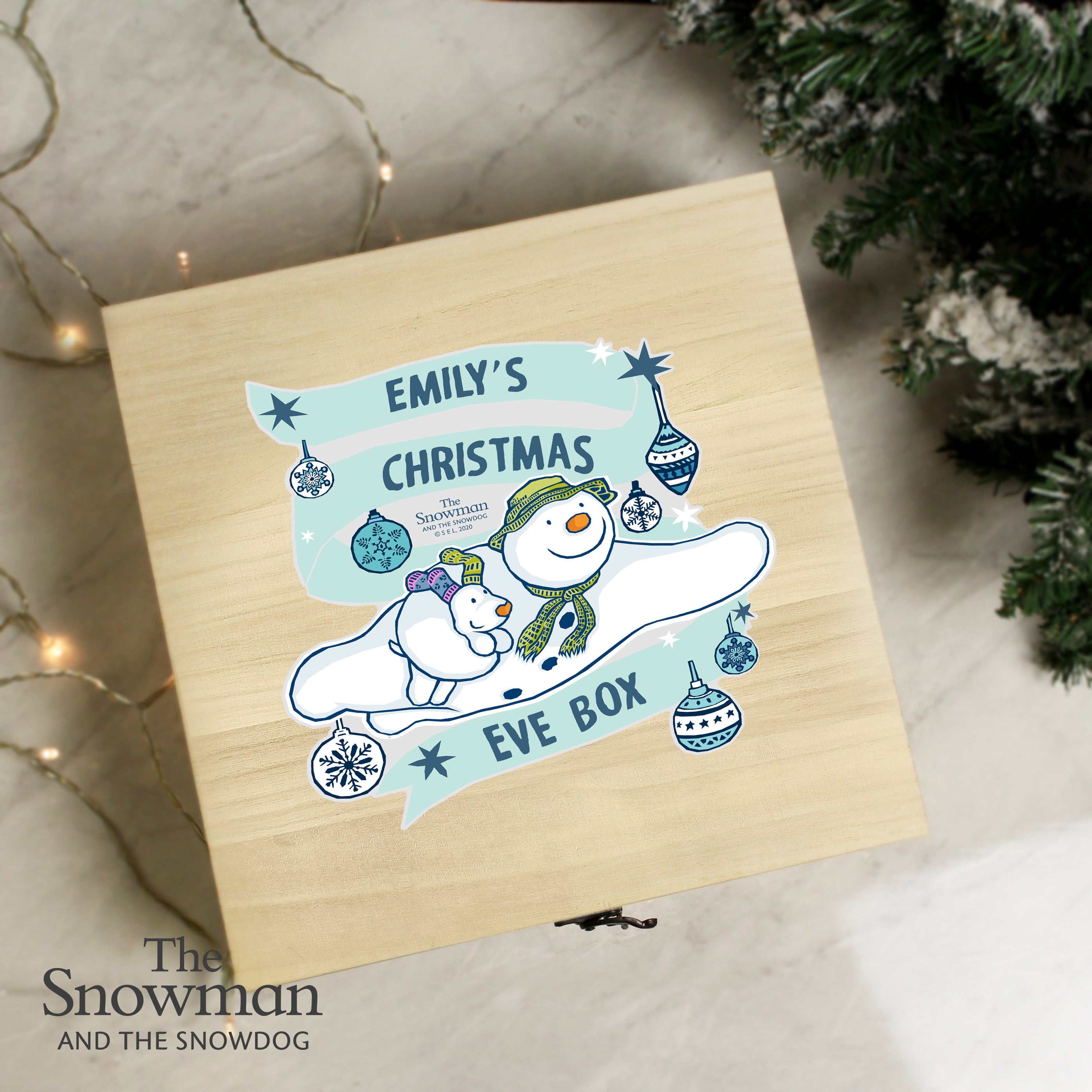 Personalised The Snowman and the Snowdog Christmas Eve Box1