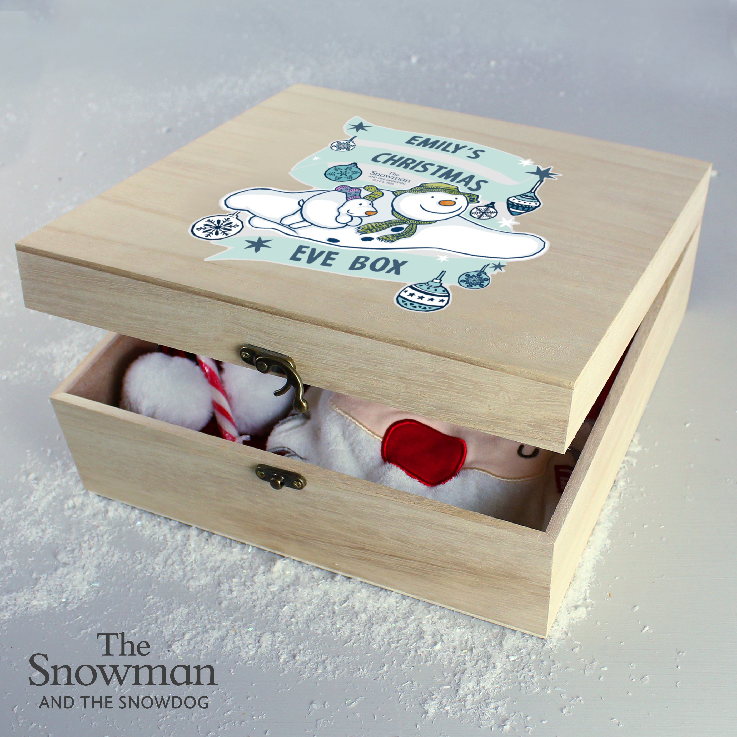Personalised The Snowman and the Snowdog Christmas Eve Box2
