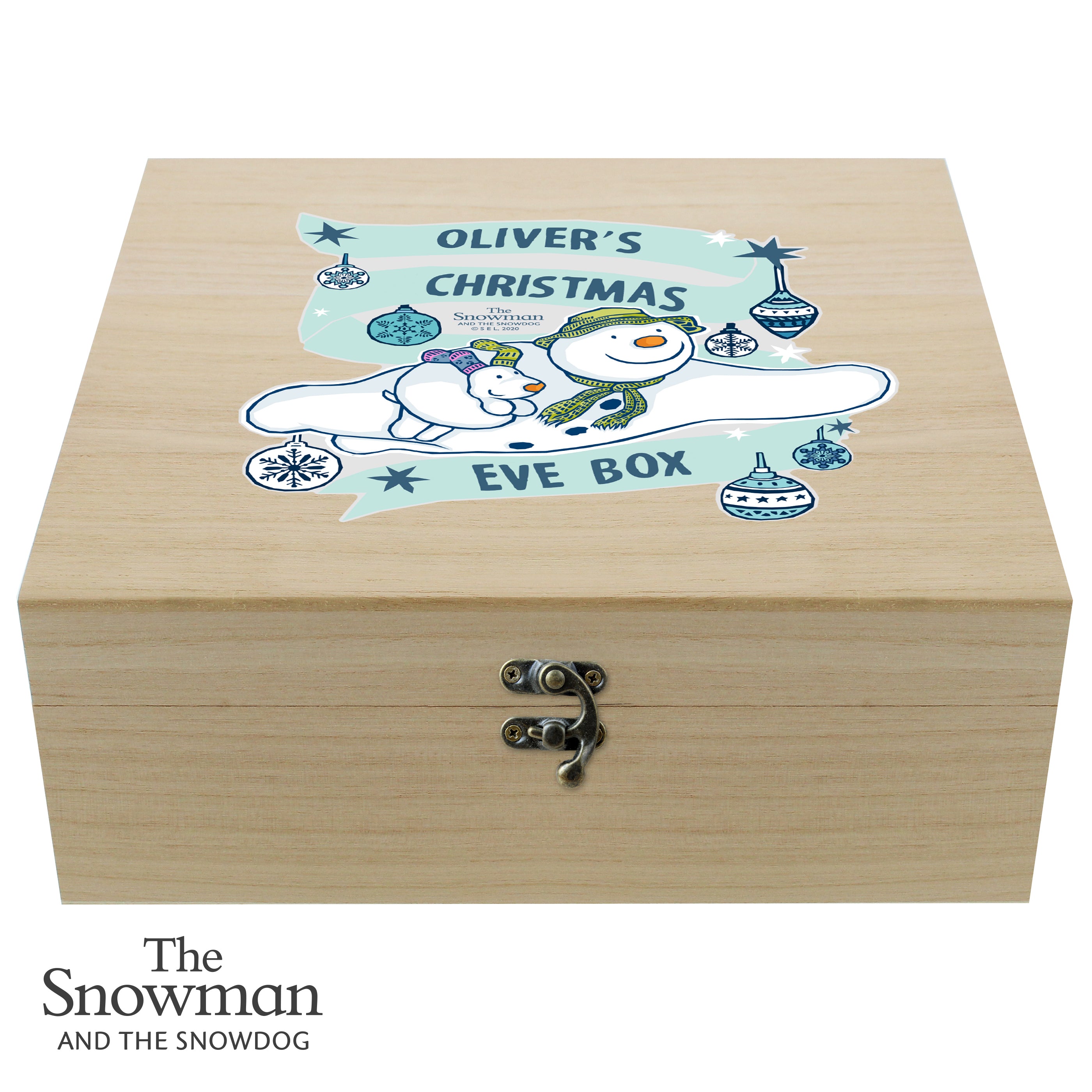 Personalised The Snowman and the Snowdog Christmas Eve Box4