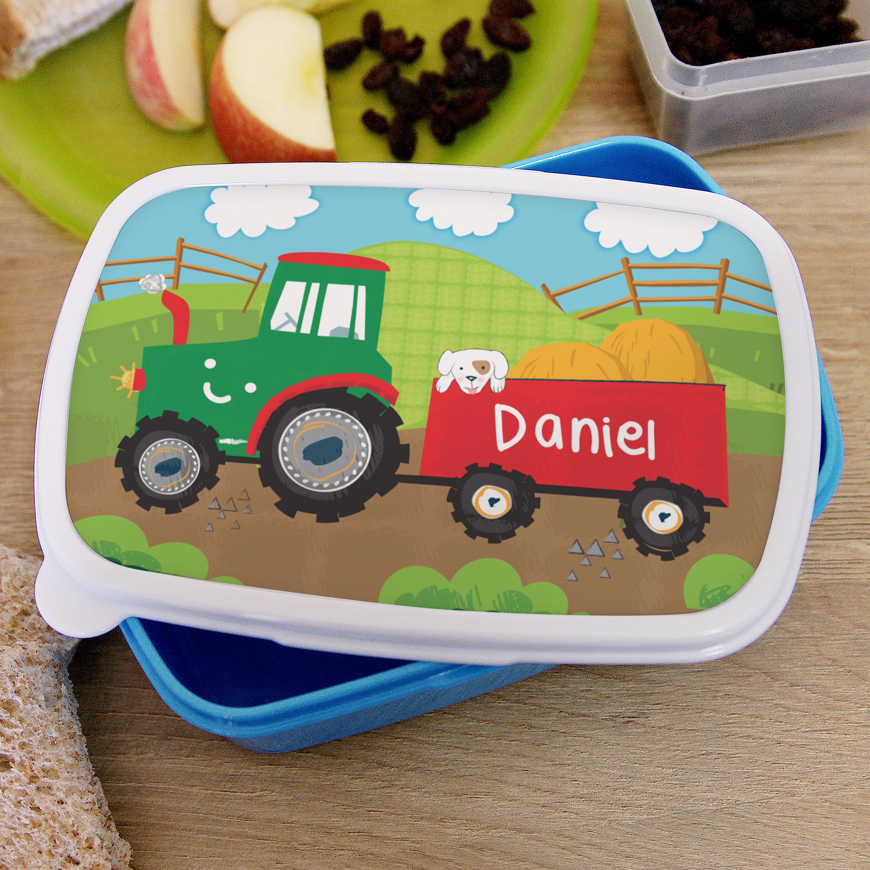 Personalised Tractor Lunch Box2