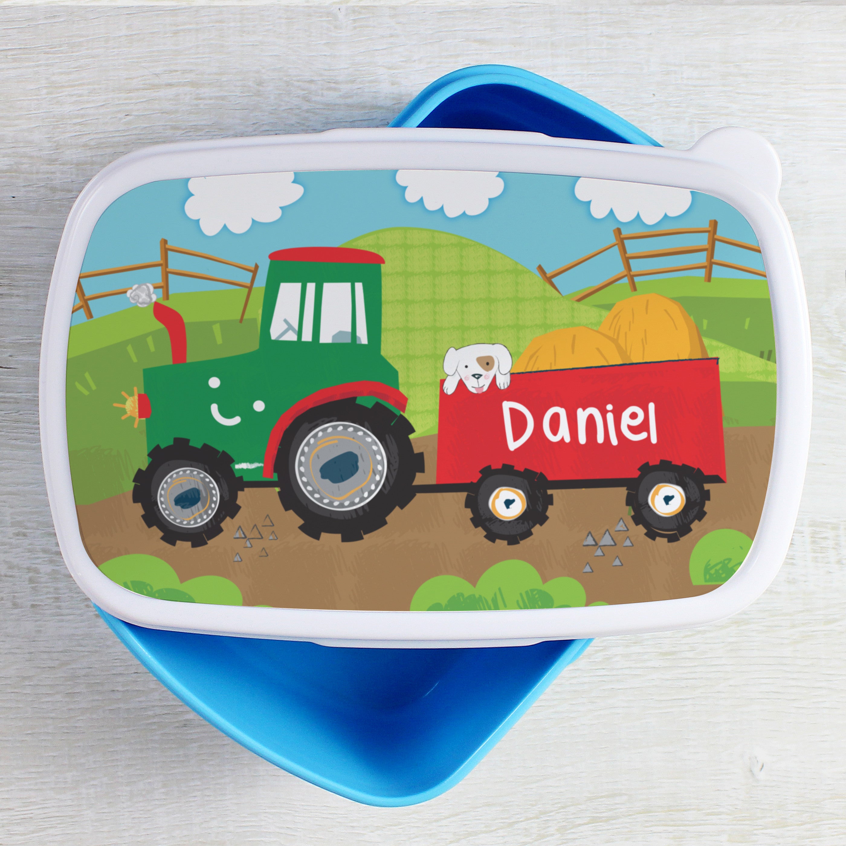Personalised Tractor Lunch Box3