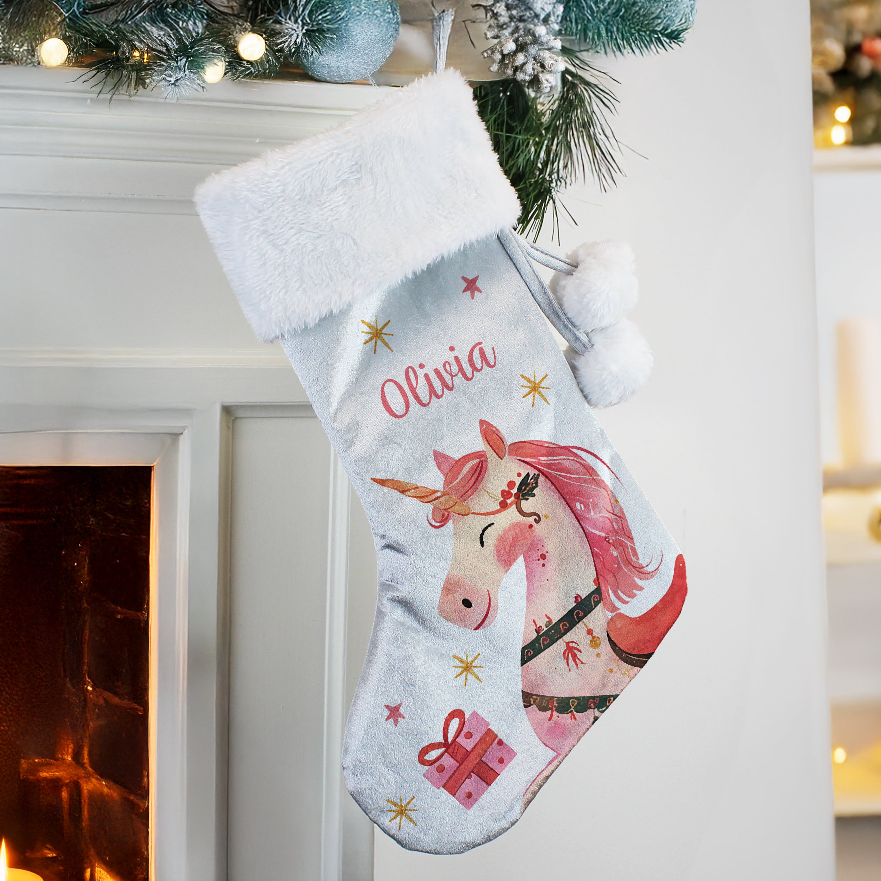 Personalised Unicorn Christmas Stocking
2