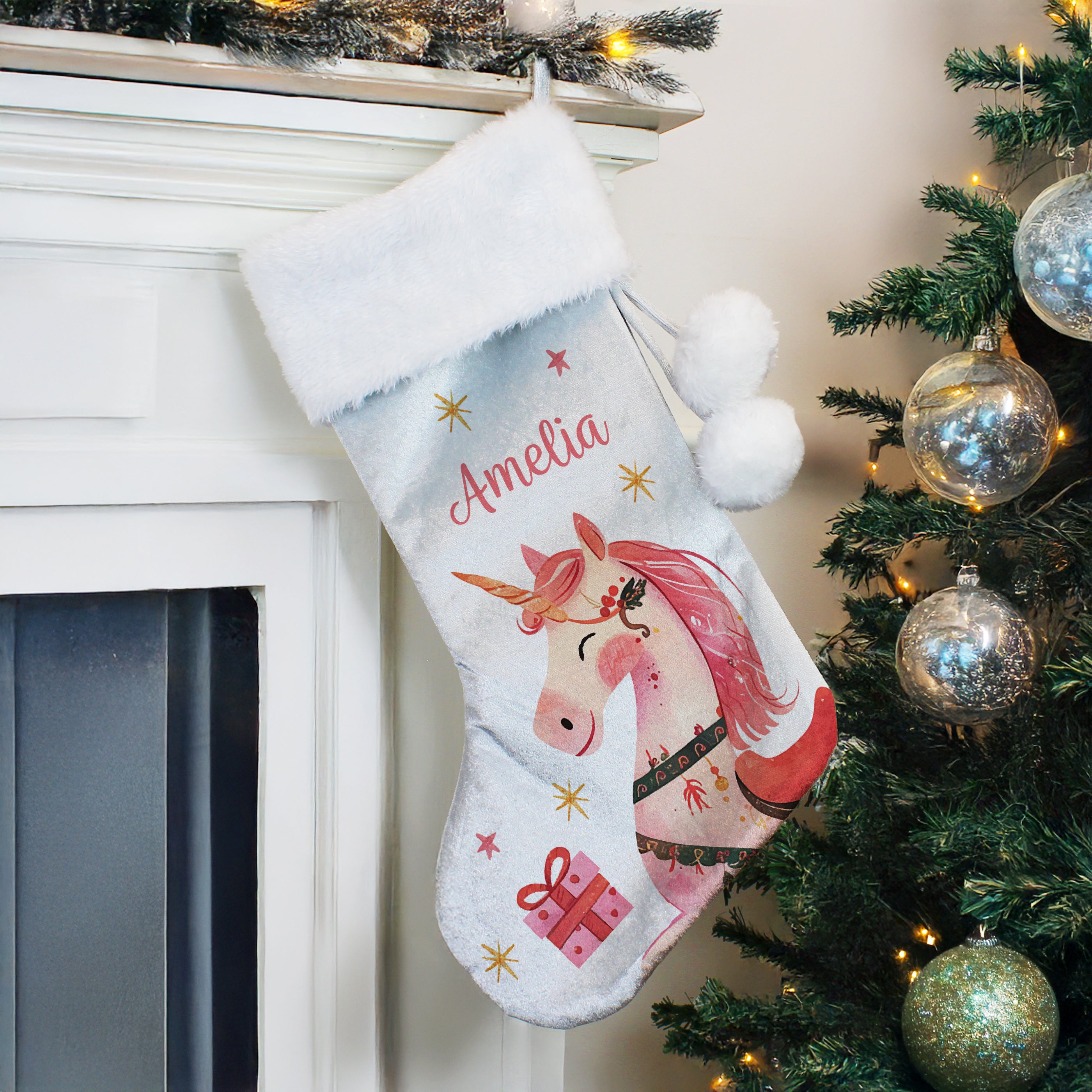Personalised Unicorn Christmas Stocking
4