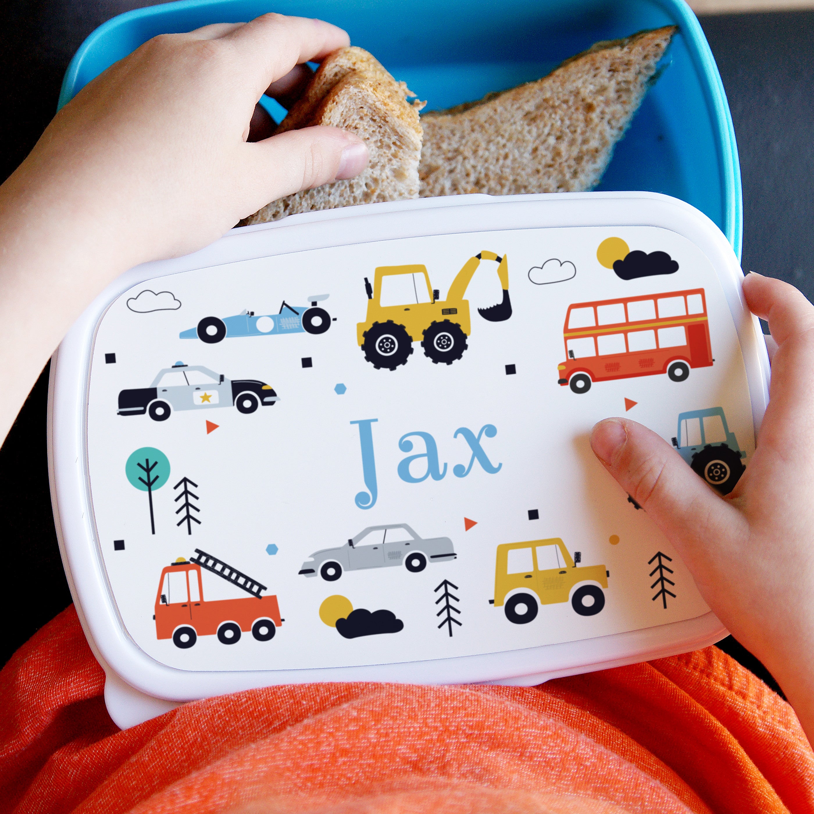 Personalised Vehicles Lunch Box