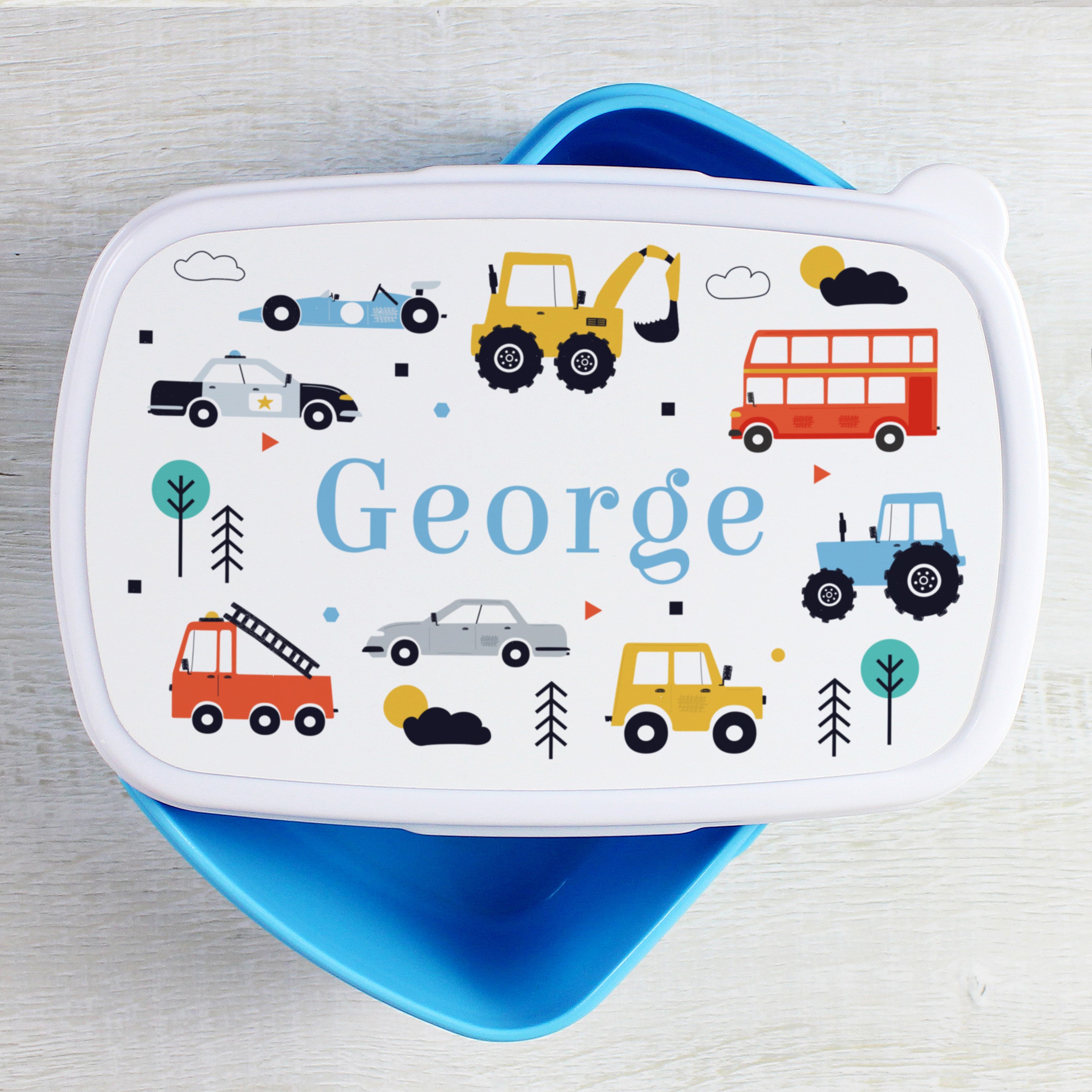 Personalised Vehicles Lunch Box1