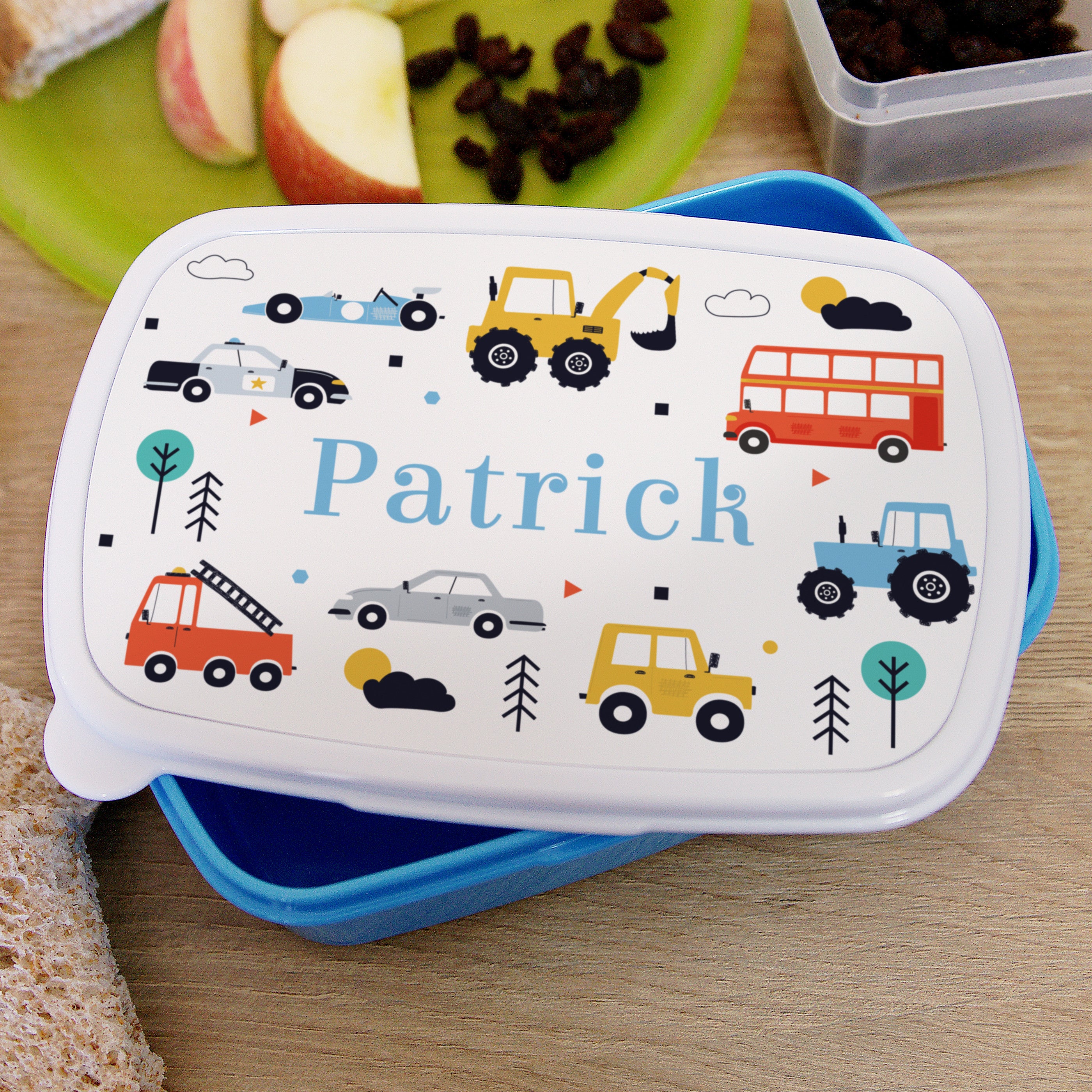 Personalised Vehicles Lunch Box2