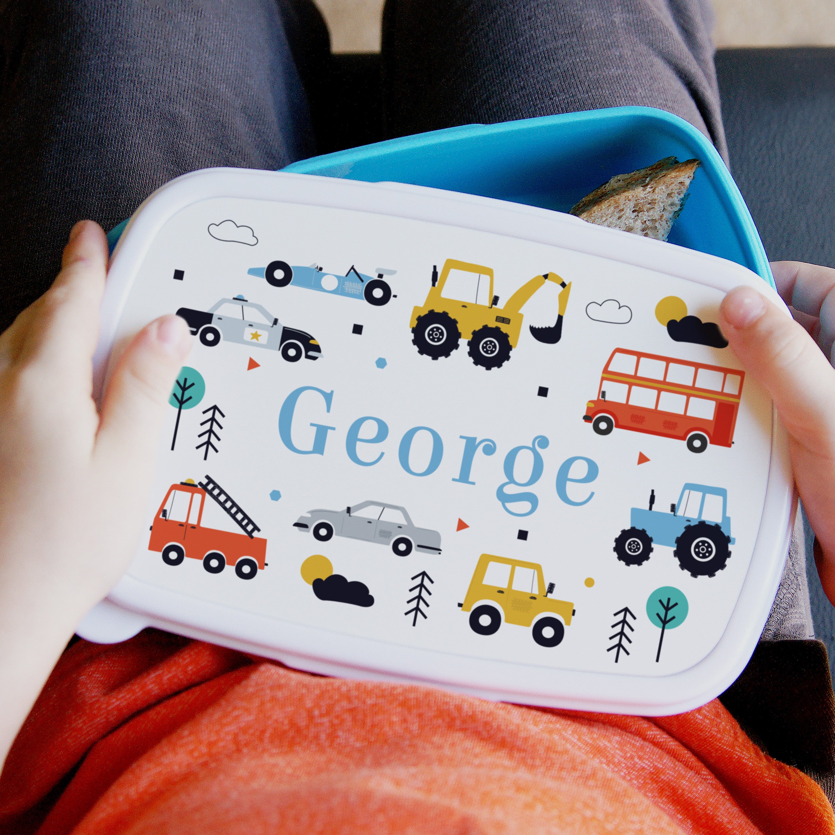 Personalised Vehicles Lunch Box4