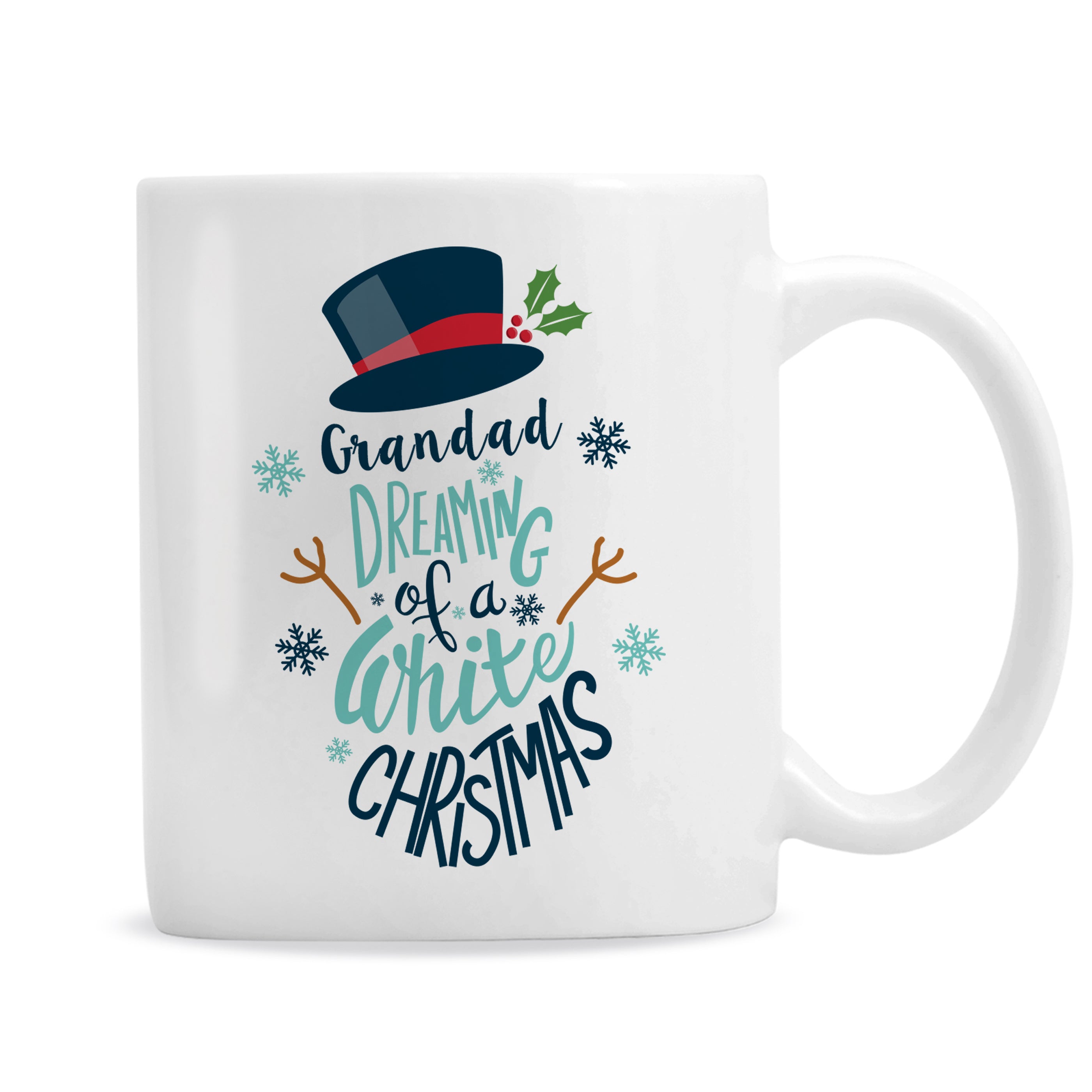 Personalised White Christmas Mug4