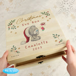 Personalised Winter Christmas Eve Tiny Tatty Teddy Keepsake Box1