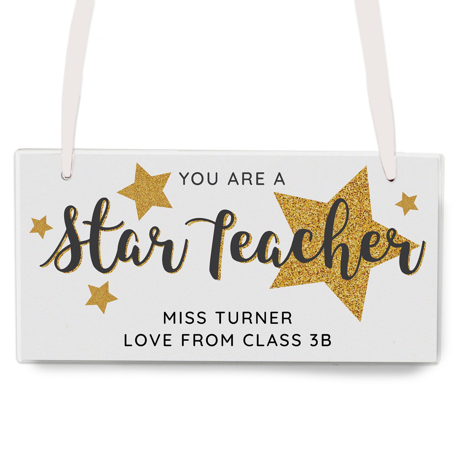 Personalised You Are A Star Teacher Wooden Sign4