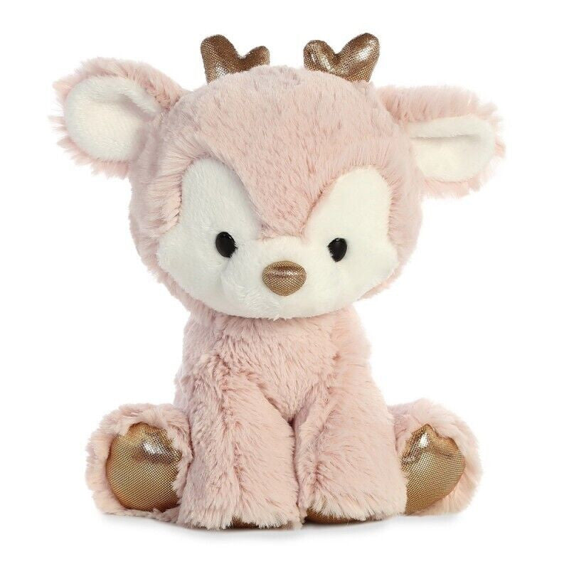Pink Reindeer Soft Toy