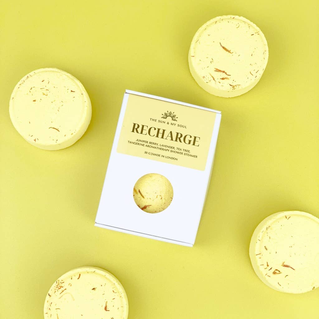 Recharge Aromatherapy Shower Steamer⎜Citrus Bath Bomb