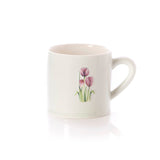 Stoneware Embossed Tulips Mug