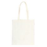 White tote bag on a white background