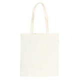 White tote bag on a white background