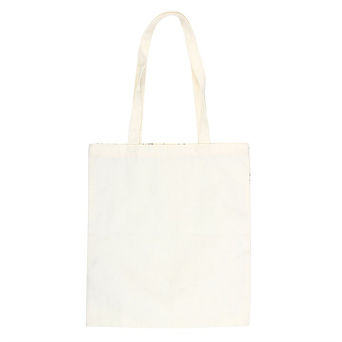 White tote bag on a white background