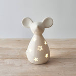 White Starry Mouse T-light Holder2