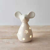 White Starry Mouse T-light Holder2