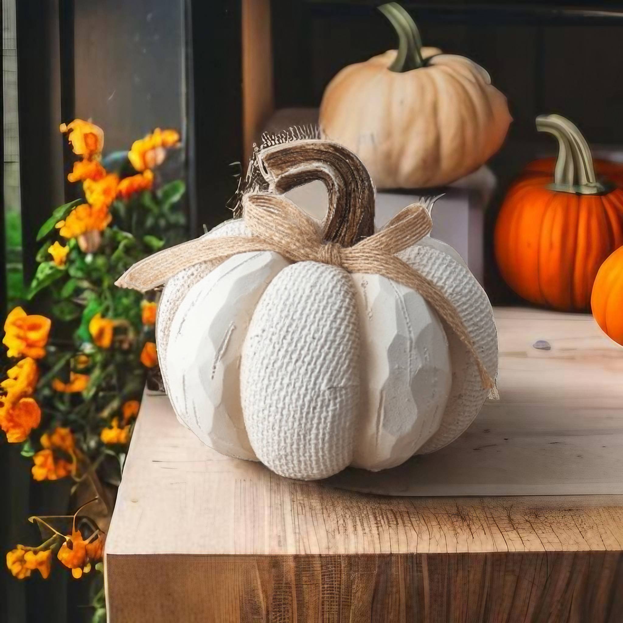 White Textured Pumpkin