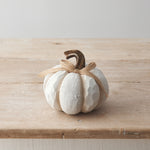 White Textured Pumpkin 4