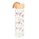 Wildflower Glass & Bamboo Water Bottle3