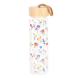 Wildflower Glass & Bamboo Water Bottle5