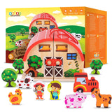 Wooden Farm Play Set