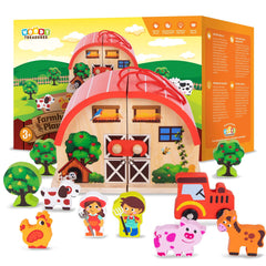 Wooden Farm Play Set