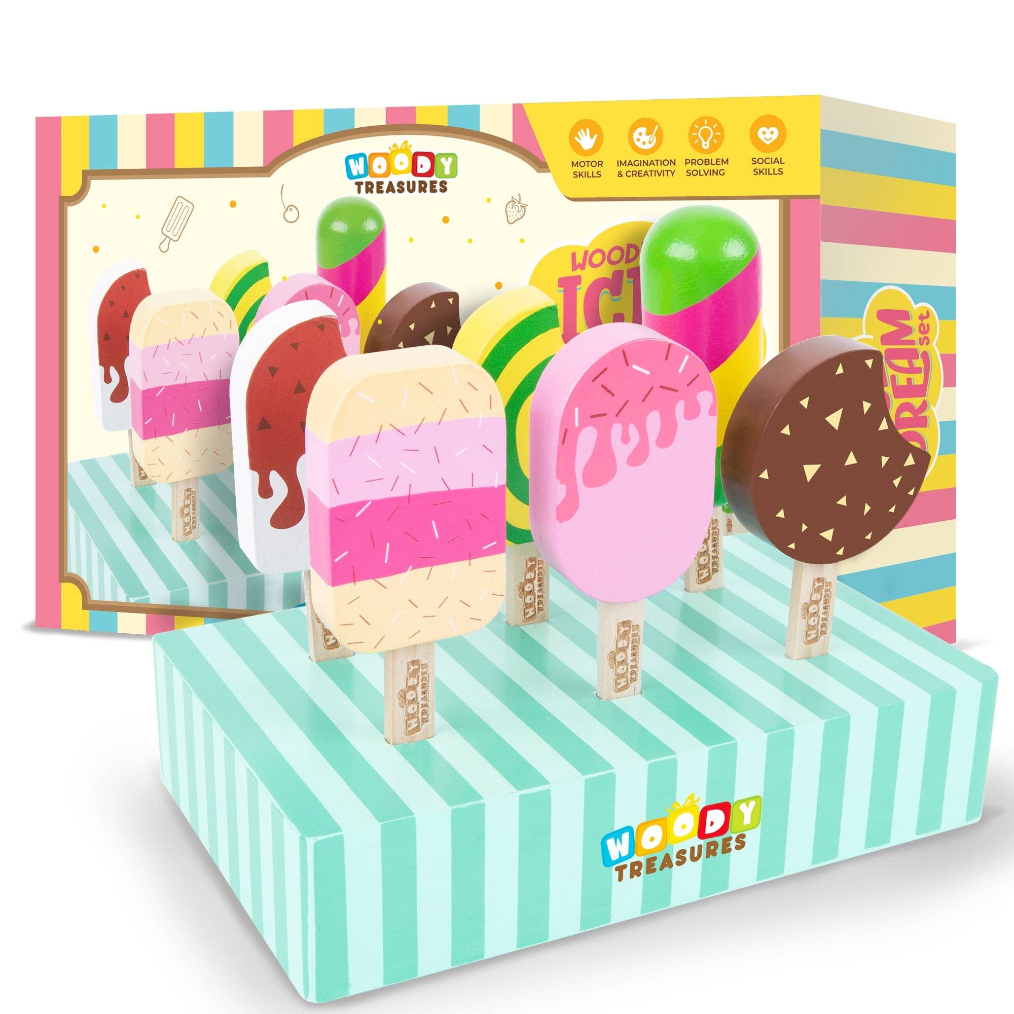 Wooden Ice Cream Set