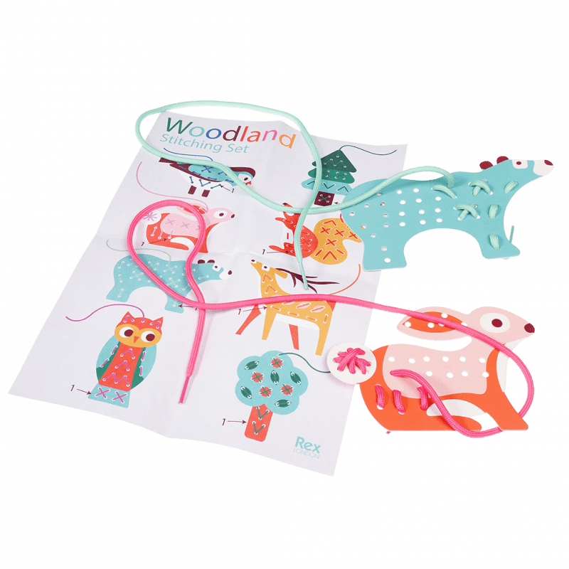 Woodland Animals Stitching Set3