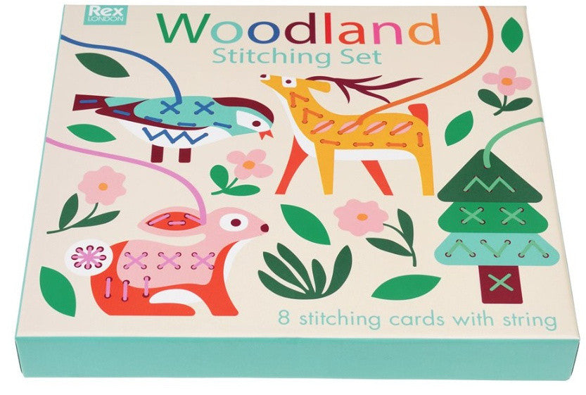 Woodland Animals Stitching Set4