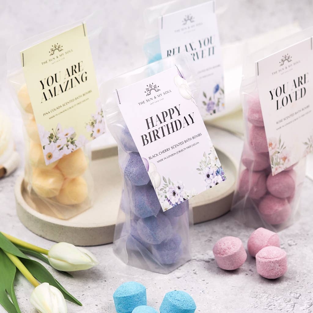 You Are Loved Mini Bath Bomb⎜Rose Bath Bomb Fizzer3