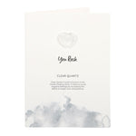 You Rock Clear Quartz Crystal Heart Greeting Card2