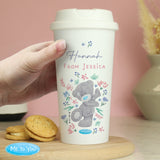 Personalised Me To You Floral Eco Travel Cup