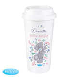 Personalised Me To You Floral Eco Travel Cup