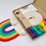 DIY Bright & Bold Large Macrame Rainbow Craft Kit