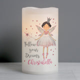 Personalised Fairy Princess Night Light LED Candle