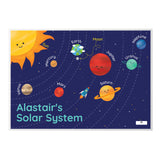 Personalised Solar Space System Placemat