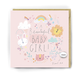 Baby Girl Magic Bean Card