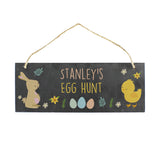 Personalised Easter Bunny & Chick Door Plaque