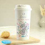 Personalised Me To You Floral Eco Travel Cup