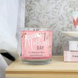 Personalised Floral 1st Mothers Day Candle